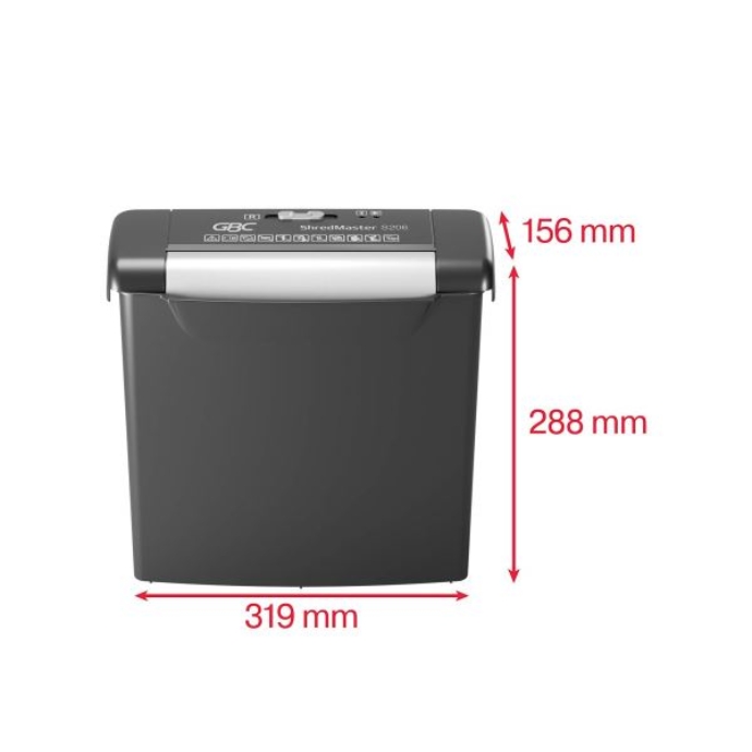 Máy hủy tài liệu GBC Shredmaster S206 - góc nhìn tổng thể