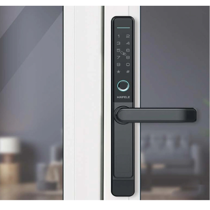 Khóa cửa thông minh Hafele cửa nhôm DL6600-SW - chi tiết