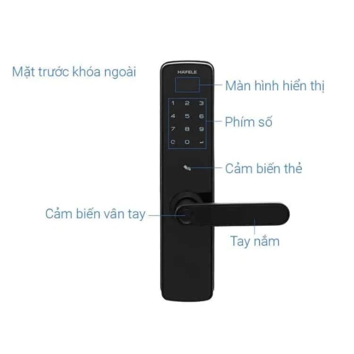 Khoá cửa thông minh Hafele DL7100 - chi tiết